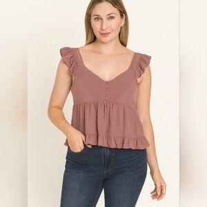 Q&A Purple Crop‎ Top